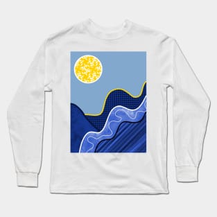 Blue Rolling Hills Long Sleeve T-Shirt